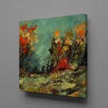 Technopa Ağaçlar 90x90 cm Kanvas Tablo