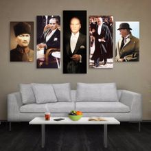 Technopa Atatürk Resim Modelleri 122x70 cm Kanvas Tablo