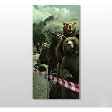 Technopa Ayılar 120x180 cm Kanvas Tablo