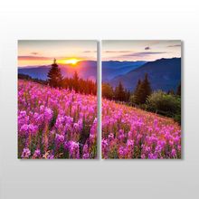 Technopa Beyaz Çerçeve Akasya Ve Muhteşem Doğa 110x110 cm Kanvas Tablo