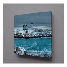 Technopa Beyaz Deniz Feneri 60x60 cm Kanvas Tablo