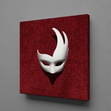 Technopa Beyaz Maske 25x25 cm Kanvas Tablo