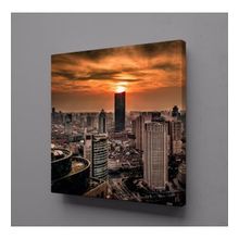 Technopa Büyülü Şehir 60x60 cm Kanvas Tablo