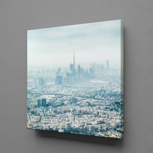 Technopa Buzlu Şehrin Güzelliği 70x70 cm Kanvas Tablo