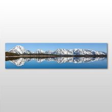 Technopa Dağ ve Göl 240x80 cm Kanvas Tablo