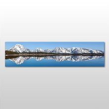 Technopa Dağ ve Göl 300x100 cm Kanvas Tablo