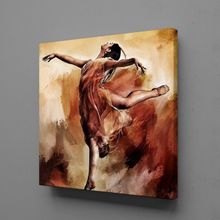 Technopa Dans Eden Kadın 30x30 cm Kanvas Tablo