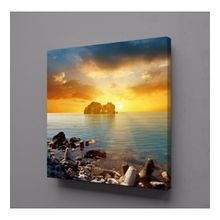 Technopa Deniz Ardı Gün Batımı 50x50 cm Kanvas Tablo