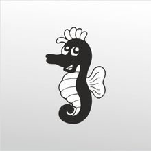 Technopa Deniz Atı 20 cm Folyo Duvar Stickerı