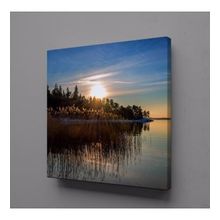 Technopa Deniz Gün Doğumu 90x90 cm Kanvas Tablo
