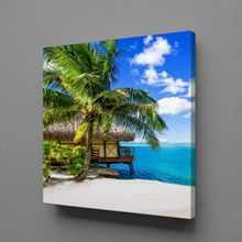 Technopa Deniz Hava 90x90 cm Kanvas Tablo