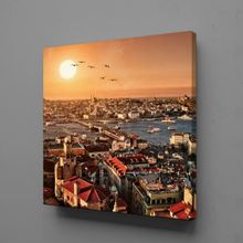 Technopa Deniz Kum Sahil 120x120 cm Kanvas Tablo