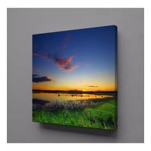 Technopa Doğa Deniz Manzarası 120x120 cm Kanvas Tablo