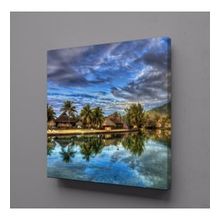 Technopa Doğa Manzarası 100x100 cm Kanvas Tablo