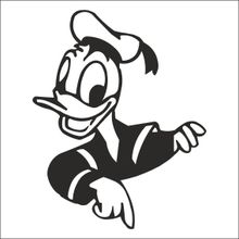 Technopa Duck 70 cm Folyo Duvar Stickerı