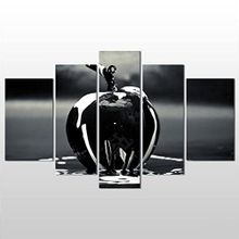 Technopa Elma Siyah 260x150 cm Kanvas Tablo