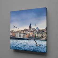 Technopa Galata Kulesi 40x40 cm Kanvas Tablo