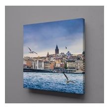 Technopa Galata Kulesi 60x60 cm Kanvas Tablo