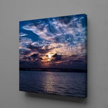 Technopa Gökyüzü Deniz 80x80 cm Kanvas Tablo