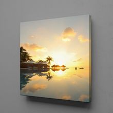 Technopa Gökyüzünün Yansıması 30x30 cm Kanvas Tablo