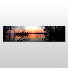Technopa Göl Manzarası 210x70 cm Kanvas Tablo