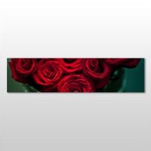 Technopa Gül Kırmızı 270x90 cm Kanvas Tablo