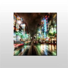 Technopa Işık Hızı Metropol 90x90 cm Kanvas Tablo