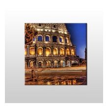 Technopa Italya Tarihi Manzara 100x100 cm Kanvas Tablo