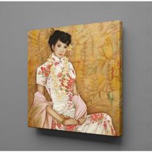 Technopa Japon Kadın Temalı 50x50 cm Kanvas Tablo