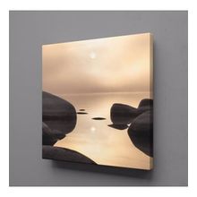 Technopa Kayalar ve Deniz 30x30 cm Kanvas Tablo
