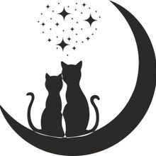 Technopa Kedi 90 cm Folyo Duvar Stickerı
