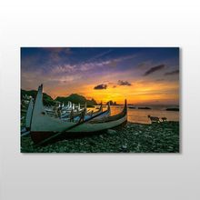 Technopa Kıyı Sandal 90x60 cm Kanvas Tablo