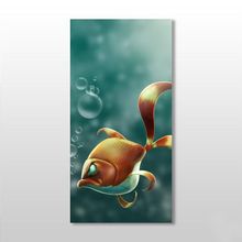 Technopa Kızgın Balık 140x210 cm Kanvas Tablo