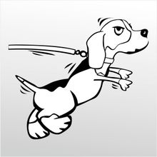 Technopa Kızgın Köpek 30 cm Folyo Duvar Stickerı