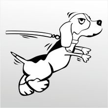 Technopa Kızgın Köpek 50 cm Folyo Duvar Stickerı