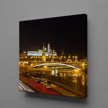 Technopa Köprü 130x130 cm Kanvas Tablo