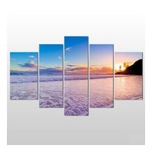 Technopa Kumsal Gün Batımı 155x90 cm Kanvas Tablo