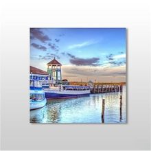 Technopa Liman ve Gemiler 170x170 cm Kanvas Tablo