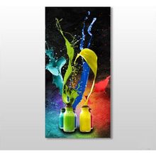 Technopa Naturel Boya Şişeleri 130x195 cm Kanvas Tablo