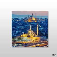 Technopa Sepya Süleymaniye Camii 120x120 cm Kanvas Tablo