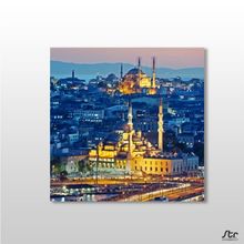 Technopa Sepya Süleymaniye Camii 25x25 cm Kanvas Tablo