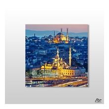 Technopa Sepya Süleymaniye Camii 50x50 cm Kanvas Tablo