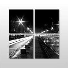 Technopa Sokak Lambaları 60x60 cm Kanvas Tablo
