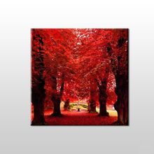 Technopa Sonbahar Ağaçlar 130x130 cm Kanvas Tablo