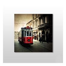 Technopa Tramvay Istanbul 25x25 cm Kanvas Tablo
