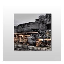 Technopa Tren Yaklaşırken 120x120 cm Kanvas Tablo