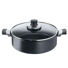 Tefal 28 cm Titanyum 1X EarlyPlus Tabanlı Kısa Tencere