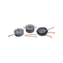 Tefal G26693-82 5 Parça Tencere + 2 Tahta Kaşıklı Naturel Set