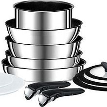Tefal Titanium Ingenio Preference Metal 12 Parça Büyük Tava ve Tencere Seti
