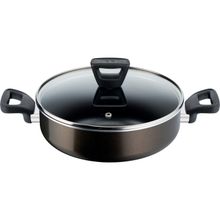 Tefal Titanyum Siyah 26 cm 2x Xl Difüzyon Tabanlı Kısa Tencere